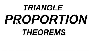 Triangle Proportion Theorems [upl. by Enrika792]