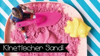 DIY  KINETIC SAND SELBER MACHEN I KINETISCHER SAND [upl. by Arst]