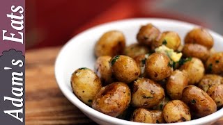 Jersey royals with shallot and herb butter  Easy potato recipe [upl. by Anoel]