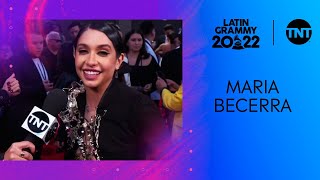 Maria Becerra en la alfombra roja de los LATIN GRAMMYS® 2022 LatinGrammyTNT [upl. by Yllehs]