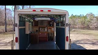 2001 Haulmark 6x12 TrailerCamper Build [upl. by Ynaffital]