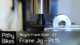 Bicycle Frame Build 23  Frame Jig Pt15  Turning Bottom Bracket Stepped Cones On Mini Lathe [upl. by Eendyc295]