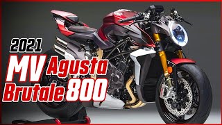 2021 MV Agusta Brutale 800 Rosso Review vs Ducati Monster  Motorcycle TV [upl. by Xylina238]