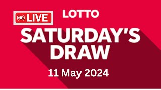 The National Lottery Lotto Draw Live Results from Saturday 11 May 2024  lotto live [upl. by Eanaj]