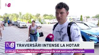 Traversări intense la hotar Punctele de trecere a frontierei de stat sunt supraaglomerate [upl. by Nilla]