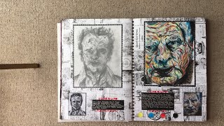 GCSE Art Exam Topic Sketchbook [upl. by Harras]