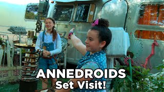 Annedroids Behind the Scenes Set Visit [upl. by Nyledaj570]