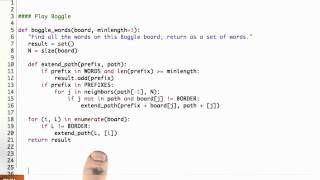 Boggle Solution  Design of Computer Programs [upl. by Britta]