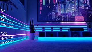 The ULTIMATE Govee Led Lights Showdown Cob Pro M1 Neon Desk LED w Cover [upl. by Susie]