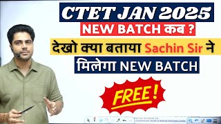 CTET JAN 2025 PREPARATION  Ctet Jan 2025 New Batch By Sachin Choudhary Sir sachinacademy [upl. by Kast]