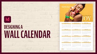 How To Design A Wall Calendar in Indesign [upl. by Rossie]