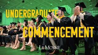 Le Moyne Colleges 2024 Undergraduate Commencement Ceremony [upl. by Mora]