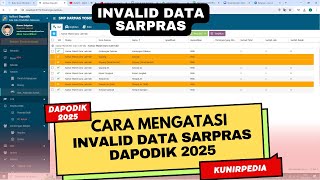 CARA MENGATASI INVALID DATA SARANA DAN PRASARANA SARPRAS SEKOLAH DI DAPODIK 2025 [upl. by Leunas]