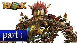 Knack Gameplay Ch 1  His Greatest Creation PS4 Walkthrough HD  Part 1 [upl. by Suoiluj]