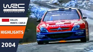 Rallye MonteCarlo 2004 WRC Highlights  Review  Results [upl. by Columbyne]