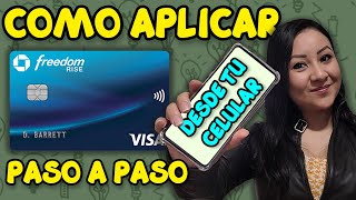 Cómo APLICAR para tu primer tarjeta de crédito💳🤑 paso a paso DESDE TU CELULAR📲👉Aceptan ITIN [upl. by Nnayllas]