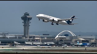 AeroMexico Boeing 7878 Dreamliner Takeoff – LAX July 11 2024 [upl. by Ahsial170]