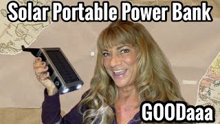 GOODaaa Solar Portable Power Bank Review powerbank solarpowerbank charger amzonfinds [upl. by Ecirp]