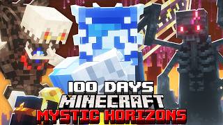 I Survived 100 Days in Mystic Horizons in Minecraft [upl. by Ehpotsirhc]