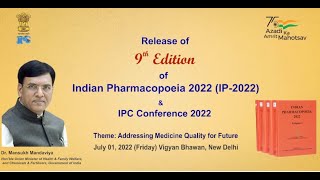 Releasing the 9th Edition of Indian Pharmacopoeia 2022 [upl. by Daffy]