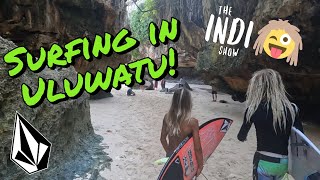 Surfing In Uluwatu With Jaya [upl. by Eekcaj]