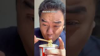 Best Cup Noodles Hack YOU MUST DO Steamed egg [upl. by Swanhildas]