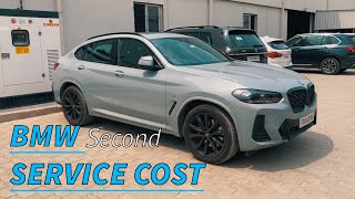 SHOCKING Cost of 2nd SERVICE of BMW X4  Rs 83000 for Service Pack [upl. by Ojimmas]