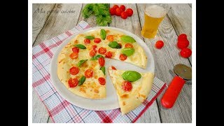 Pizza con 1 grammo di lievito ai pomodorini e basilico [upl. by Ellenad]