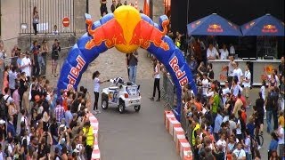 Red Bull Soapbox crashes 2014 France crash with Sebastien Ogier Cyril DespresStephane Peterhansel [upl. by Towland]