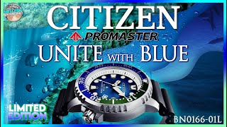 The Most Beautiful Citizen Dial Ever  Citizen Promaster Unite With Blue BN016601L Unbox amp Review [upl. by Ehcropal]