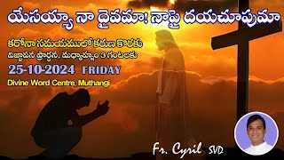 Divine Mercy Intercession  Fr Cyril Doss SVD  Divine Word CentreMuthangi  25102024 [upl. by Ahtreb]