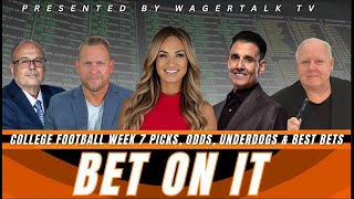 Bet On It  College Football Week 7 Picks and Predictions Vegas Odds Barking Dogs and Best Bets [upl. by Norse226]