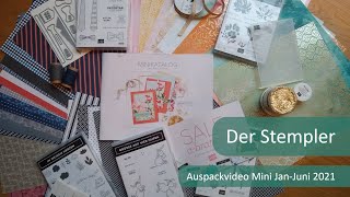 Auspackvideo Minikatalog JanJuni 2021  Der Stempler  Stampin Up [upl. by Enyamart]