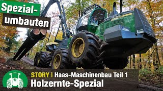 John Deere Forsttechnik  Waldarbeit mit Haas Maschinenbau Teil 1  HarvesterRückezug  Lauer Forst [upl. by Phira]