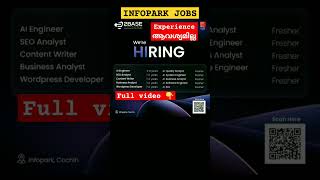 Infopark Jobs 🔥 Freshers can also apply  Infopark kochi job vacancy malayalam  Jobhunter [upl. by Collis609]