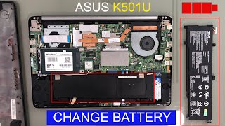 ASUS K501U Change The Battery [upl. by Asilram]