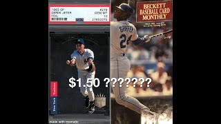 Analyzing Old Beckett Price Guides Derek Jeter SP Foil for 150 LOL [upl. by Anitnauq755]