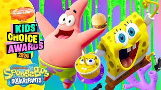 SpongeBob Celebrates His BIRTHDAY at the 2024 Kids Choice Awards 🎂  SpongeBobOfficial [upl. by Harias]