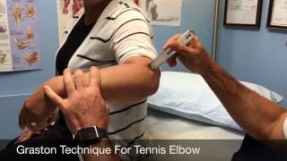 Graston Technique For Tennis Elbow [upl. by Jonette12]