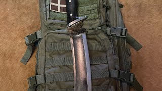 Rambo Knife DBAD IV from the KHHI Nepal Full review Brutal testing [upl. by Gazzo]