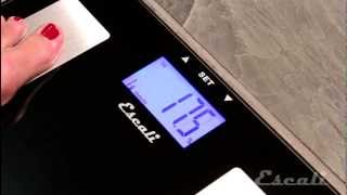 How to Setup amp Use  Escali Health Monitor Bath Scale  USHM180G [upl. by Aniraad]