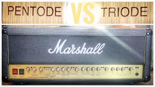 Pentode Vs Triode Mode on a Marshall EL34 Amp [upl. by Etnoek526]