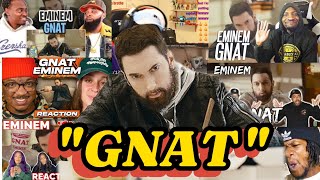 FANS REACT TO EMINEMS quotGNATquot [upl. by Gnart]