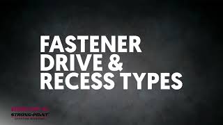 Intercorp Fastener Drive and Recess Types [upl. by Divadnahtanoj568]