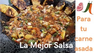 Salsa tatemada piña habanero  para tu carne asada 🤤 [upl. by Savdeep]