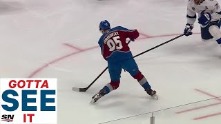 GOTTA SEE IT Andre Burakovsky Nets OneTimer For Game 1 Overtime Winner [upl. by Hendry]