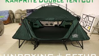 KampRite Double TentCot Unboxing amp Setup [upl. by Yordan456]