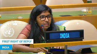 🇮🇳 India  First Right of Reply United Nations General Debate 79th Session  UNGA [upl. by Salaidh]