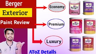 Berger Exterior Top 6 Paints A To Z Review  Berger Bahari Dibaro Ka Acha Paints [upl. by Akinat]