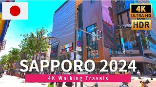 Hokkaido Walking  Sapporo Susukino Downtown Area May 2024 • 4K HDR 60fps  札幌すすきの散歩 [upl. by Odanref]